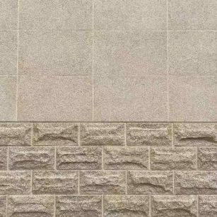 儋州 黄金麻自然面蘑菇石配荔枝面干挂