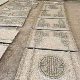 儋州 白麻花岗岩外墙立面雕刻板