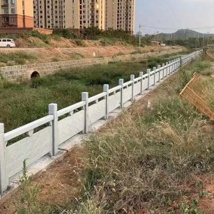 儋州 白麻河道栏杆效果展示图
