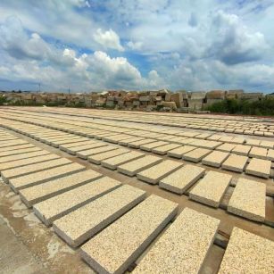儋州 黄金麻荔枝面花岗岩石材地铺石防护中