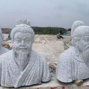 儋州 白麻花岗岩石材人物立体雕刻