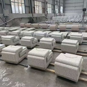 儋州 白麻花岗岩异形加工-石凳，坐凳