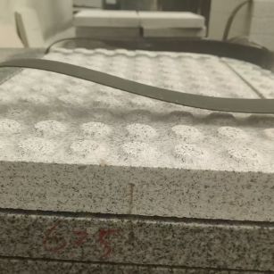 儋州 芝麻白花岗岩6.0公分荔枝面五轴加工雕刻盲点