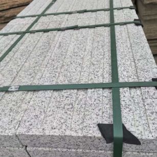 儋州 白麻花岗岩直行盲道石，盲条，地铺石