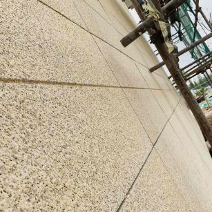 儋州 黄金麻花岗岩荔枝面外墙干挂石材效果示例