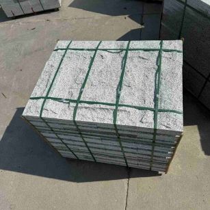 儋州 白麻花岗岩石材自然面蘑菇石成品