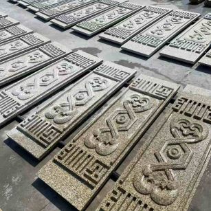 儋州 黄金麻花岗岩外墙雕刻板