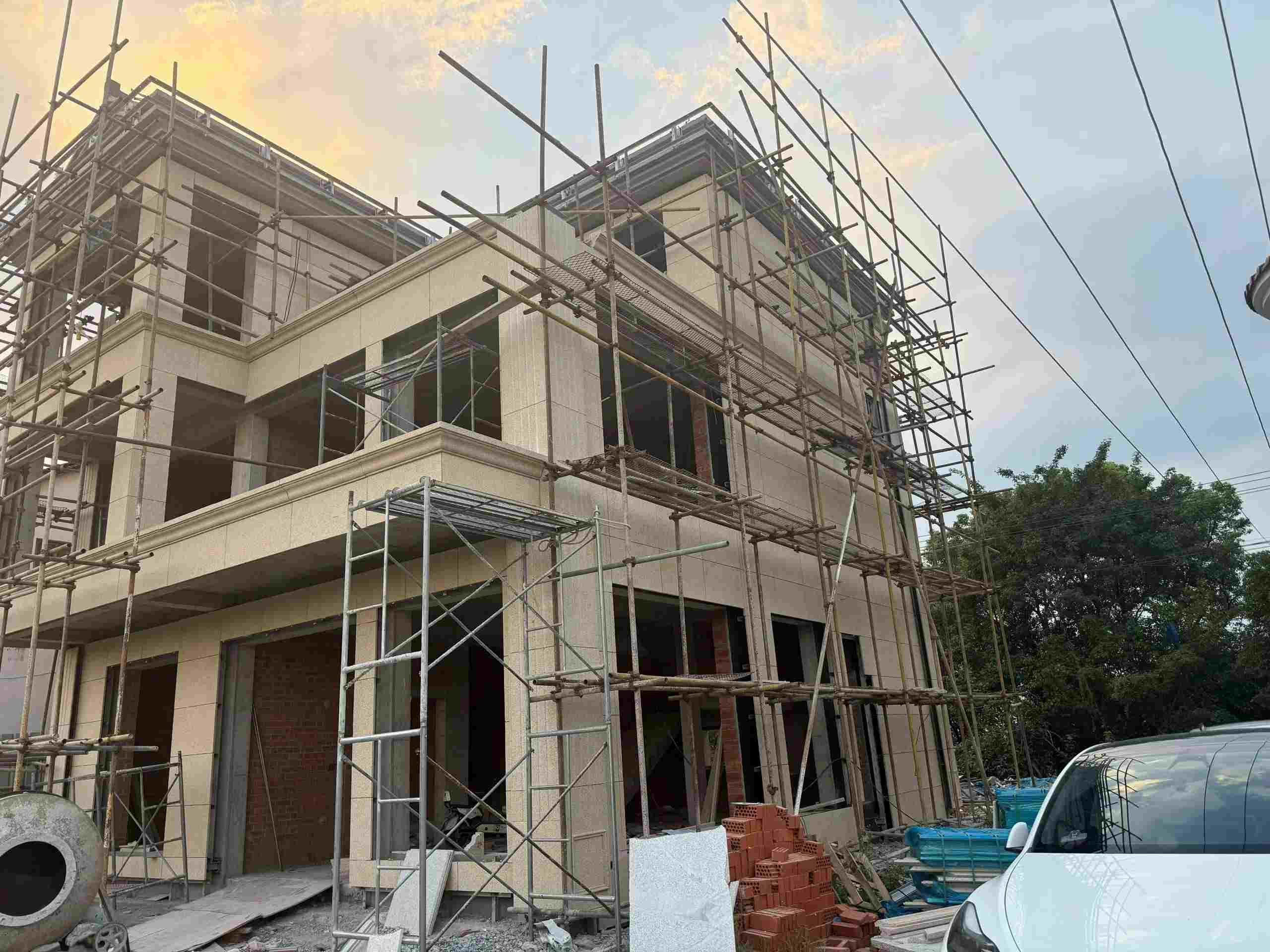 儋州 黄金麻荔枝面花岗岩外墙干挂