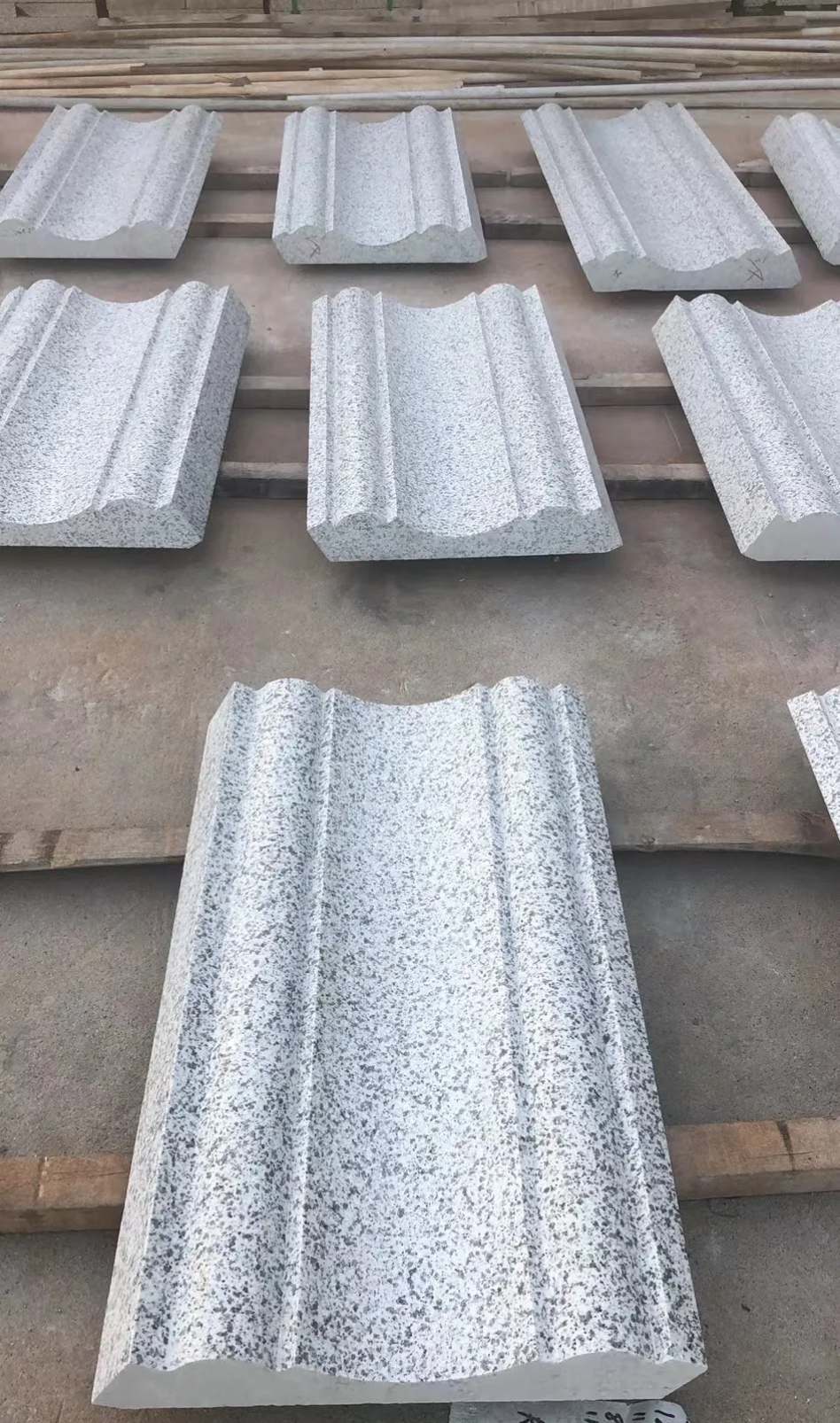 儋州 白麻花岗岩光面别墅线条