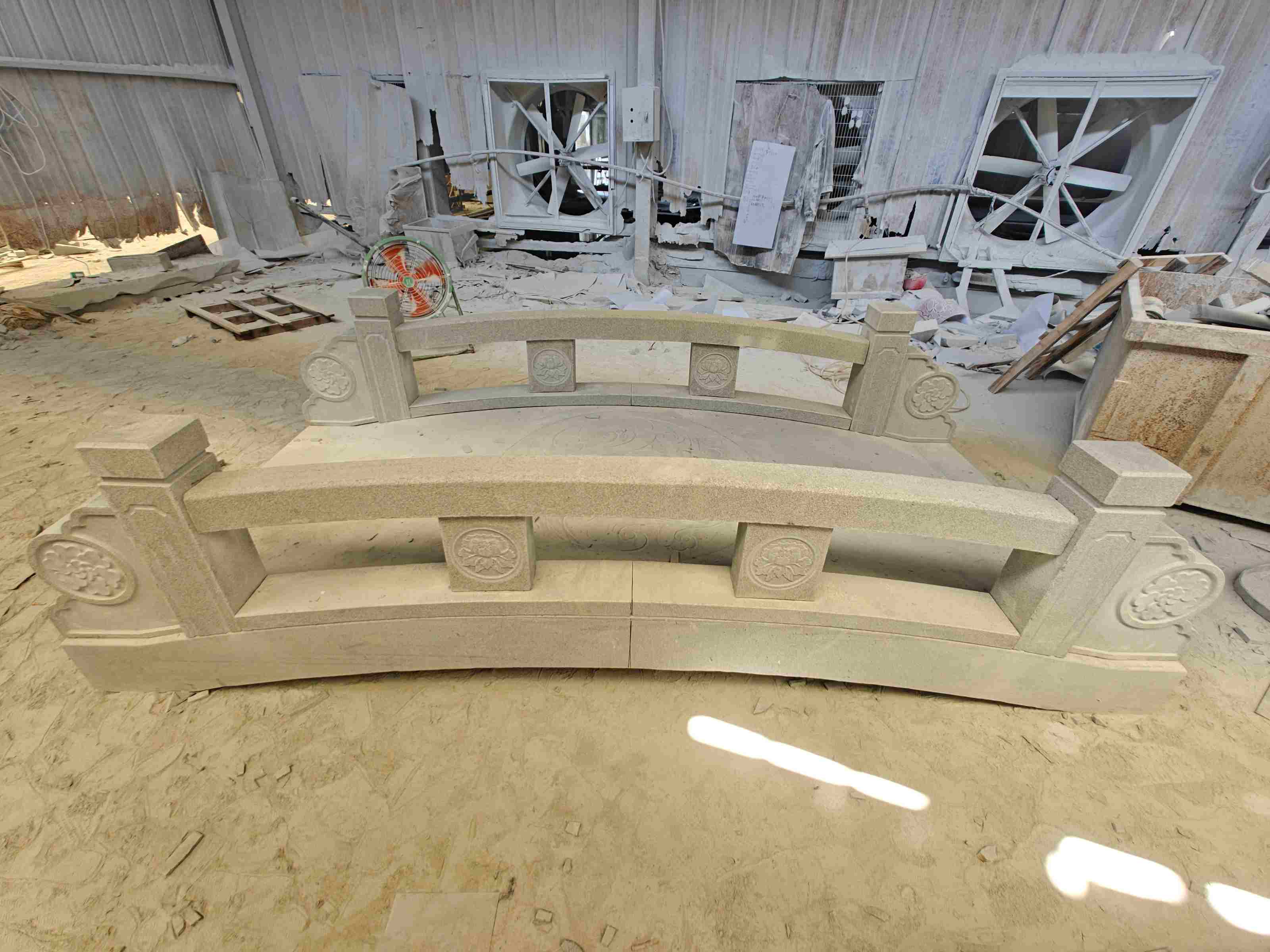 儋州 芝麻灰花岗岩异形加工-拱桥，石桥