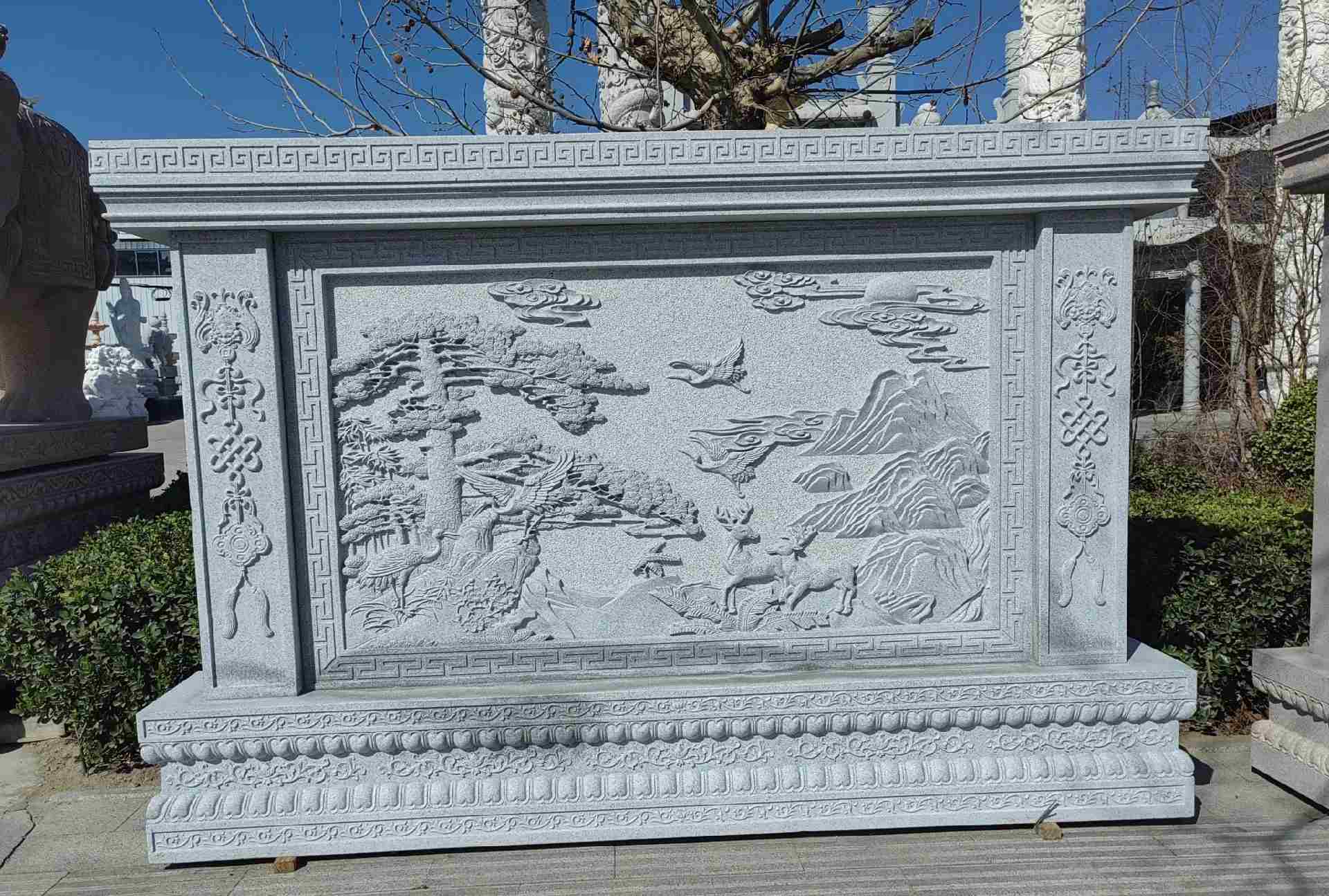 儋州 芝麻白大型照壁，屏风，影壁