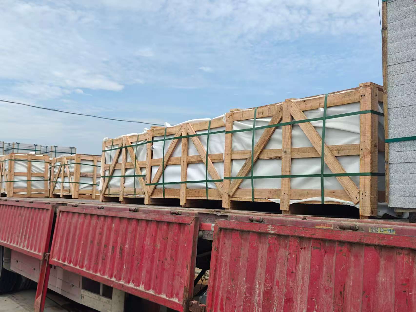 儋州 芝麻白花岗岩地铺石出口专车-泰国游